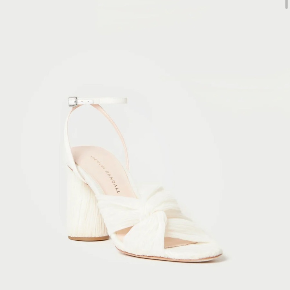 🆕 NWT Loeffler Randall Reed Pearl Pleated Twist Heel